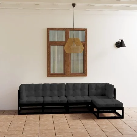 5-piece garden furniture set with solid pine wood cushions by vidaXL, Garden sets - Ref: Foro24-3076588, Price: 540,20 €, Dis...