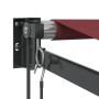 Toldo retráctil automático burdeos 500x300 cm by , Awnings - Ref: Foro24-3215312, Price: 464,87 €, Discount: %