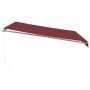 Toldo retráctil manual con luces LED burdeos 400x300 cm von , Markisen - Ref: Foro24-3214974, Preis: 348,07 €, Rabatt: %