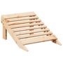 Silla Adirondack con otomana madera maciza de abeto von , Gartenstühle - Ref: Foro24-4007240, Preis: 102,57 €, Rabatt: %