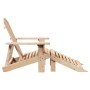 Silla Adirondack con otomana madera maciza de abeto von , Gartenstühle - Ref: Foro24-4007240, Preis: 102,57 €, Rabatt: %