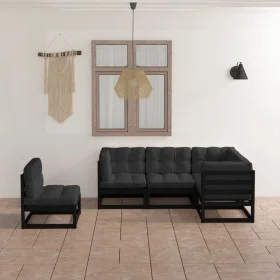 5-piece garden furniture set with solid pine wood cushions by vidaXL, Garden sets - Ref: Foro24-3076628, Price: 569,12 €, Dis...