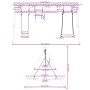 Set de columpios exterior columpio, trapecio y columpio nido von , Schaukeln und Spielgeräte - Ref: Foro24-3283630, Preis: 24...