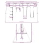 Set de columpios de exterior con columpios, trapecio y escalera von , Schaukeln und Spielgeräte - Ref: Foro24-3283611, Preis:...