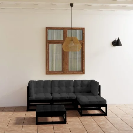 5-piece garden furniture set with solid pine wood cushions by vidaXL, Garden sets - Ref: Foro24-3076583, Price: 542,42 €, Dis...