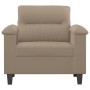 Sillón de tela de microfibra gris taupé 60 cm von , Sofas - Ref: Foro24-359549, Preis: 178,78 €, Rabatt: -5%%