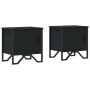 Mesitas de noche 2 uds madera contrachapada negro 40x30x40 cm de , Mesitas de noche - Ref: Foro24-848515, Precio: 66,99 €, De...