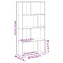 Estantería de madera de ingeniería roble artisian 60x20x120 cm von , Bücherregale und Regale - Ref: Foro24-858155, Preis: 76,...