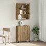 Aparador con mueble pared madera contrachapada artesanal roble de , Aparadores - Ref: Foro24-3329224, Precio: 158,27 €