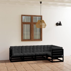 5-piece garden furniture set with solid pine wood cushions by vidaXL, Garden sets - Ref: Foro24-3076608, Price: 584,41 €, Dis...