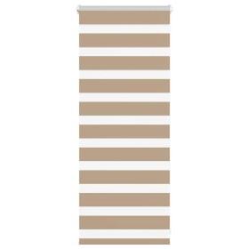 Estor cebra marrón arena tejido ancho 55,9 cm poliéster by , Blinds and blinds - Ref: Foro24-4014513, Price: 19,42 €, Discoun...