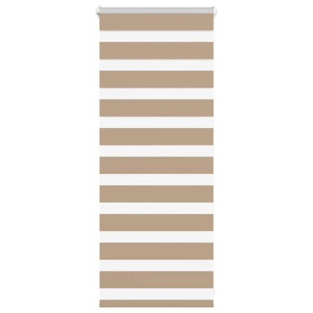 Estor cebra marrón arena tejido ancho 55,9 cm poliéster by , Blinds and blinds - Ref: Foro24-4014513, Price: 19,42 €, Discoun...