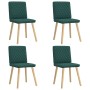 Sillas de comedor 4 unidades tela verde oscuro | Foro24.es | Tu tienda online para hogar, jardín y más Foro24.es