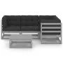 5-piece garden furniture set with solid pine wood cushions by vidaXL, Garden sets - Ref: Foro24-3076601, Price: 394,29 €, Dis...