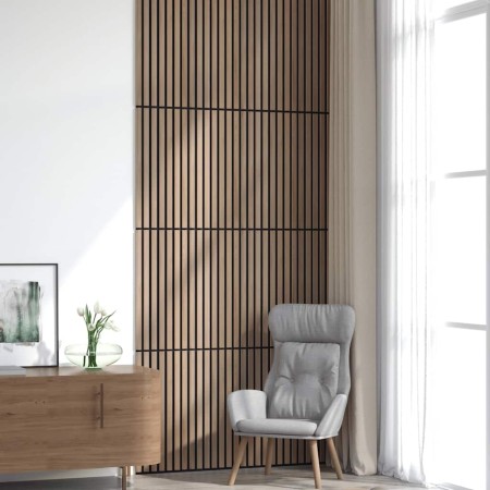 Paneles acústicos de pared 8 uds listones 60,5x60 cm by , Wall covering - Ref: Foro24-42002584, Price: 144,62 €, Discount: %