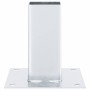 Bases para postes cuadradas 4 uds. Plata 61x61 mm de , Postes de cerca - Ref: Foro24-42000004, Precio: 23,53 €, Descuento: %