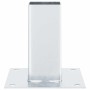 Bases para postes cuadradas 4 uds. Plata 61x61 mm de , Postes de cerca - Ref: Foro24-42000004, Precio: 23,53 €, Descuento: %