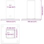 Bases para postes cuadradas 4 uds. Plata 61x61 mm de , Postes de cerca - Ref: Foro24-42000004, Precio: 23,53 €, Descuento: %