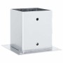 Bases para postes cuadradas 4 uds. Plata 101x101 mm de , Postes de cerca - Ref: Foro24-42000012, Precio: 25,91 €, Descuento: %