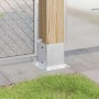Bases para postes cuadradas 4 uds. Plata 101x101 mm de , Postes de cerca - Ref: Foro24-42000012, Precio: 25,91 €, Descuento: %