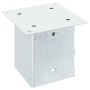 Bases para postes cuadradas 4 uds. Plata 101x101 mm de , Postes de cerca - Ref: Foro24-42000012, Precio: 25,91 €, Descuento: %