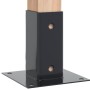 Bases para postes cuadradas 12 uds. Antracita 71x71 mm de , Postes de cerca - Ref: Foro24-42000025, Precio: 67,74 €, Descuent...
