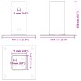 Bases para postes cuadradas 12 uds. Antracita 71x71 mm de , Postes de cerca - Ref: Foro24-42000025, Precio: 67,74 €, Descuent...
