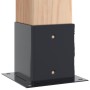 Bases para postes cuadradas 12 uds. Antracita 121x121 mm de , Postes de cerca - Ref: Foro24-42000033, Precio: 85,38 €, Descue...