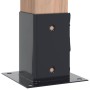 Bases para postes cuadradas 12 uds. Antracita 81x81 mm de , Postes de cerca - Ref: Foro24-42000027, Precio: 58,82 €, Descuent...