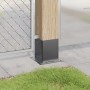 Bases para postes cuadradas 12 uds. Antracita 101x101 mm de , Postes de cerca - Ref: Foro24-42000031, Precio: 84,85 €, Descue...