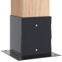 Bases para postes cuadradas 12 uds. Antracita 101x101 mm de , Postes de cerca - Ref: Foro24-42000031, Precio: 84,85 €, Descue...