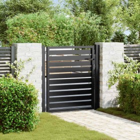 Puerta de jardín con cerradura de aluminio negra 100x100 cm von , Gartentore - Ref: Foro24-42004146, Preis: 274,32 €, Rabatt: %