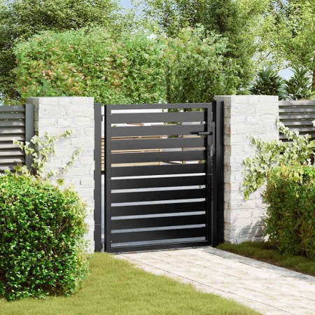 Puerta de jardín con cerradura de aluminio negra 100x100 cm von , Gartentore - Ref: Foro24-42004146, Preis: 274,32 €, Rabatt: %