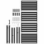 Puerta de jardín con cerradura de aluminio negra 100x200 cm by , garden gates - Ref: Foro24-42004150, Price: 310,68 €, Discou...