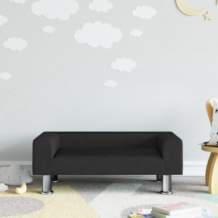 Sofá para niños de terciopelo negro 70x45x26,5 cm by , Baby and Toddler Furniture - Ref: Foro24-3196333, Price: 81,36 €, Disc...