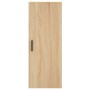 Aparador de madera contrachapada roble Sonoma 34,5x34x180 cm de , Aparadores - Ref: Foro24-3198980, Precio: 94,91 €, Descuent...