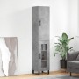 Aparador de madera contrachapada gris hormigón 34,5x34x180 cm by , Sideboards - Ref: Foro24-3199069, Price: 103,95 €, Discoun...