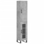 Aparador de madera contrachapada gris hormigón 34,5x34x180 cm de , Aparadores - Ref: Foro24-3199069, Precio: 103,88 €