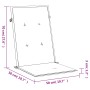 Cojines silla de respaldo alto 2 uds tela a rayas azul y blanco von , Kissen für Stühle und Sofas - Ref: Foro24-361253, Preis...