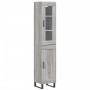 Aparador alto madera contrachapada gris Sonoma 34,5x34x180 cm de , Aparadores - Ref: Foro24-3199519, Precio: 114,67 €, Descue...