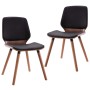 Sillas de comedor 2 unidades cuero sintético negro von , Essstühle - Ref: Foro24-287380, Preis: 309,55 €, Rabatt: -5%%
