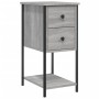 Mesitas de noche 2 uds madera de ingeniería gris 32x42x70 cm by , Nightstands - Ref: Foro24-826100, Price: 107,87 €, Discount: %