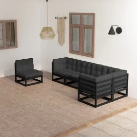 6-piece garden furniture set with solid pine wood cushions by vidaXL, Garden sets - Ref: Foro24-3076638, Price: 663,39 €, Dis...
