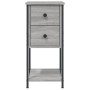 Mesitas de noche 2 uds madera de ingeniería gris 32x42x70 cm by , Nightstands - Ref: Foro24-826100, Price: 107,87 €, Discount: %