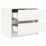 Mesita de noche madera maciza de pino blanco 40x31x35,5 cm de , Mesitas de noche - Ref: Foro24-836137, Precio: 45,98 €, Descu...