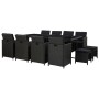 Set comedor de jardín 13 piezas y cojines ratán sintético negro de , Conjuntos de jardín - Ref: Foro24-46534, Precio: 915,67 ...