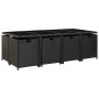 Set comedor de jardín 13 piezas y cojines ratán sintético negro de , Conjuntos de jardín - Ref: Foro24-46534, Precio: 915,67 ...