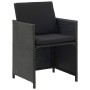 Set comedor de jardín 13 piezas y cojines ratán sintético negro de , Conjuntos de jardín - Ref: Foro24-46534, Precio: 915,67 ...