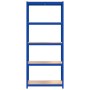Estantería almacenaje 5 niveles azul madera contrachapada acero von , Industrieregale - Ref: Foro24-152856, Preis: 52,02 €, R...