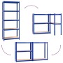 Estantería almacenaje 5 niveles azul madera contrachapada acero von , Industrieregale - Ref: Foro24-152856, Preis: 52,02 €, R...